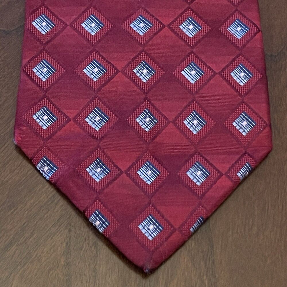 Beau Brummel Red Burgundy Hand Made 100% Silk Made In China
